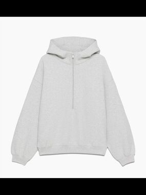 Aritzia | Sweatfleece Cozy Fleece Pullover — Light Gray